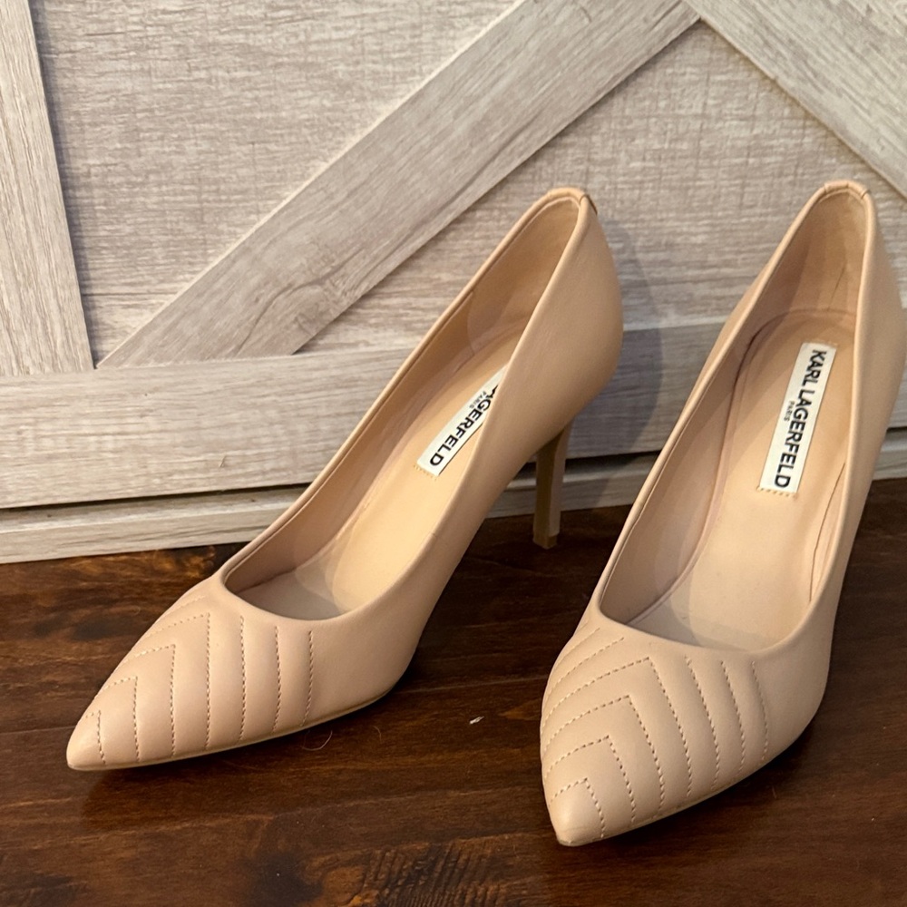 Karl Lagerfeld Women's Beige Heels